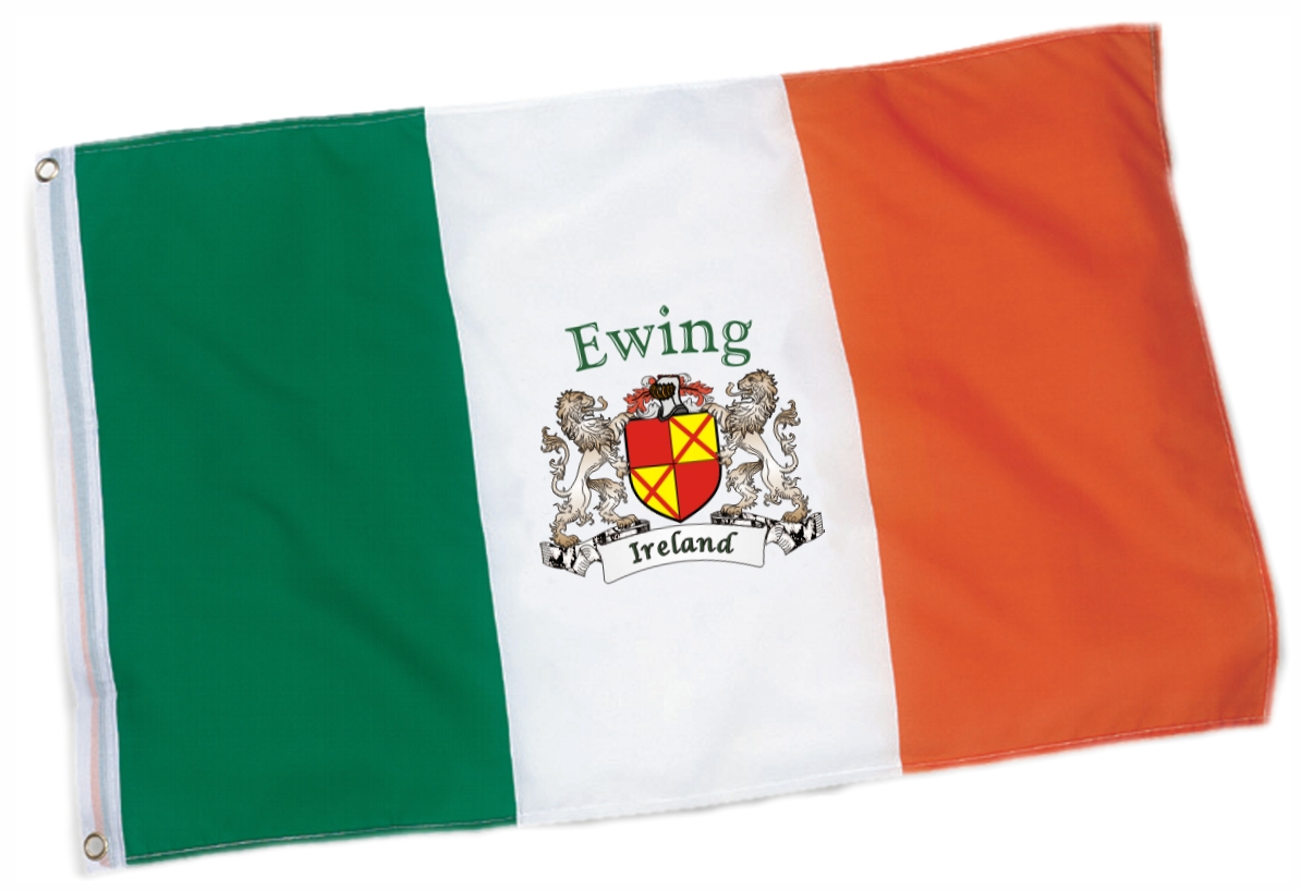 Ewing Irish Coat of Arms Flag 3'x5' foot.