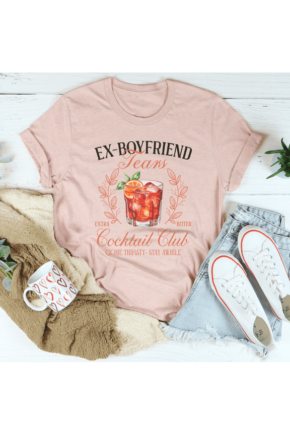 Ex Boyfriend Tears Extra Bitter Cocktail Club Tee Peachy Sunday T-Shirt
