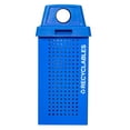 thumbnail image 1 of Ex-Cell Kaiser RC-KDX36-R RBL 36 gal Steel Dome Square Recycling Can, Recycle Blue, 1 of 1
