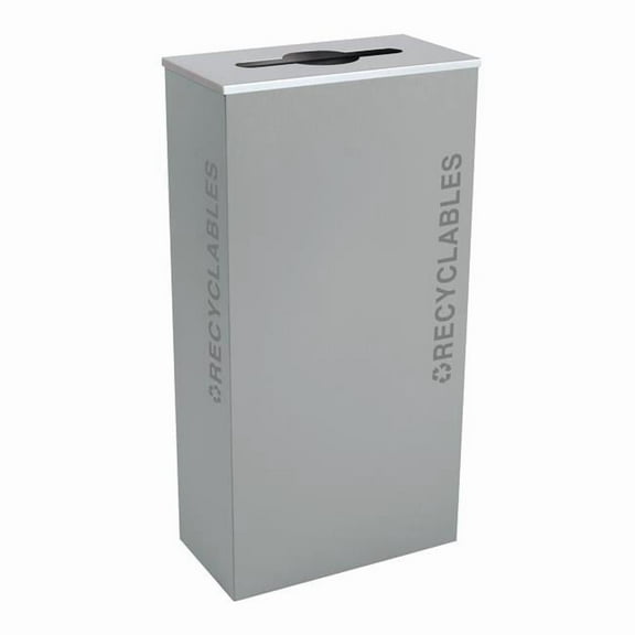 Ex-Cell Kasier RC-KD17-R BT-HMG 17 gal Kaleidoscope Black Tie Series Receptacle Bins, Grey