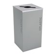 thumbnail image 1 of Ex-Cell Kasier RC-KDSQ-PL BT-HMG 24 gal Kaleidoscope Black Tie Series Square Plastic Recyclable Bins, Grey, 1 of 1
