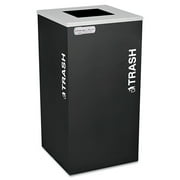 Ex-Cell Kaleidoscope Collection Trash Receptacle, 24 gal, Black