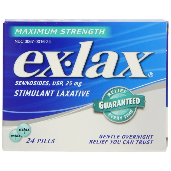 Ex-Lax Stimulant Laxative, 24ctExperts in gentle, dependable overnight relief By ExLax