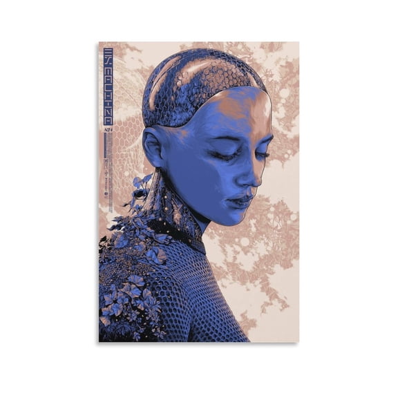 Ex Machina Classic Movie Poster Painting On Canvas Wall Art Poster Scroll Picture Print Living Room Walls Decor Home Posters 12x18inch(30x45cm)