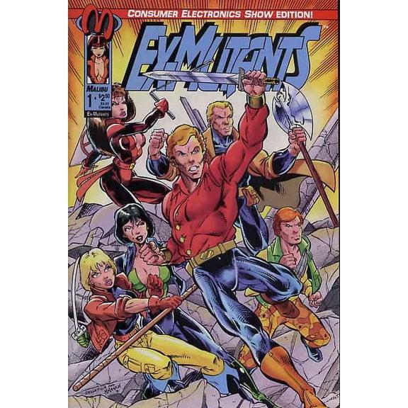 Ex-Mutants (Malibu) #1SC VF ; Malibu Comic Book