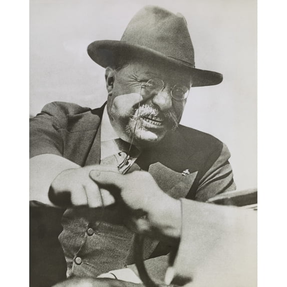 Ex-President Theodore Roosevelt Speaking To A Crowd In Birmingham History (24 x 36)