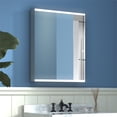 thumbnail image 1 of ExBrite 20" Contemporary Metal Medicine Cabinet with Mirror and LED in Silver, 1 of 9