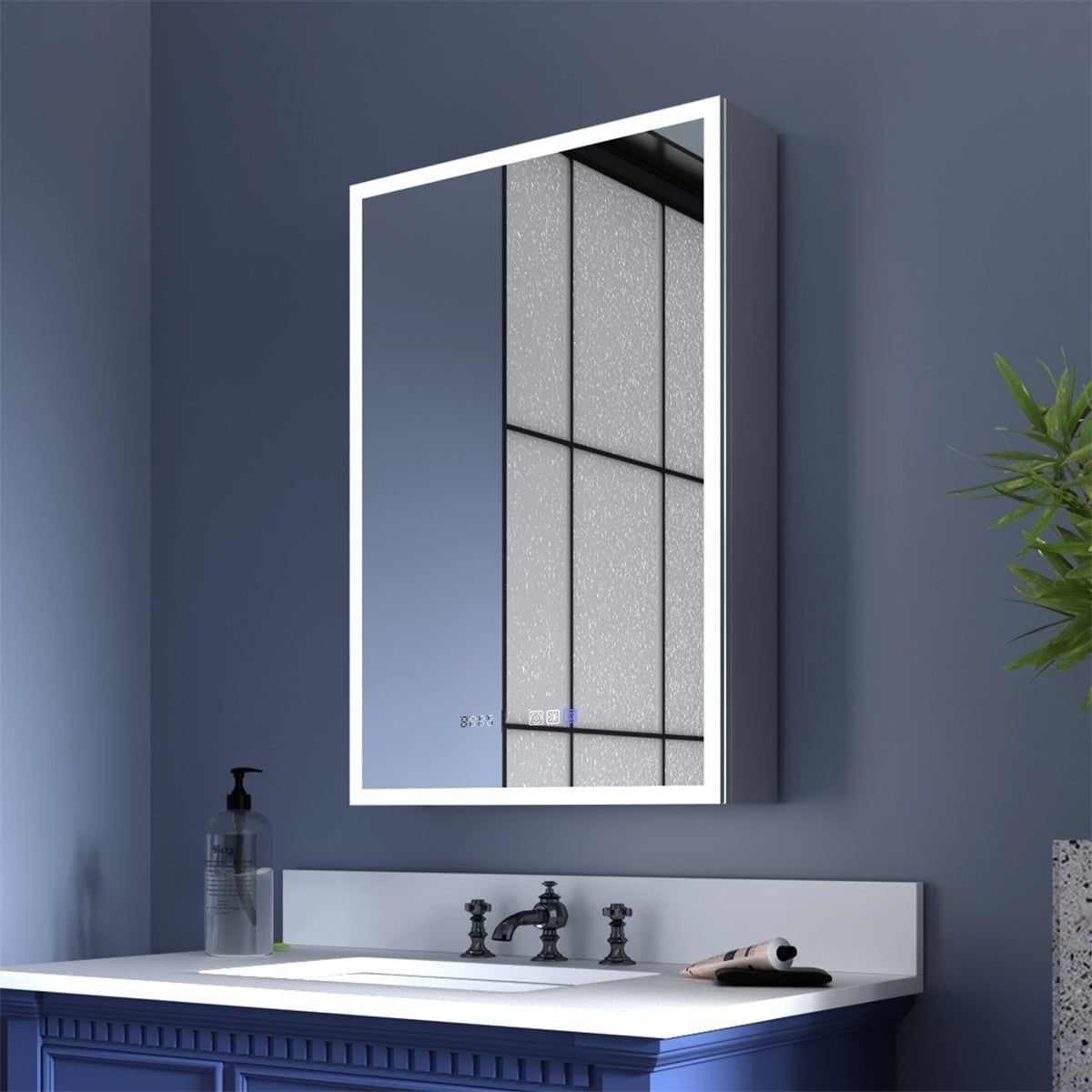 Broan medicine cabinet with electrical cheap outlet