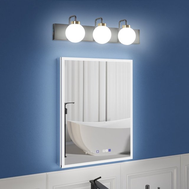 ExBrite 24" 3Light LED Vanity Light with Dimmable Switch & TriColor Temperature