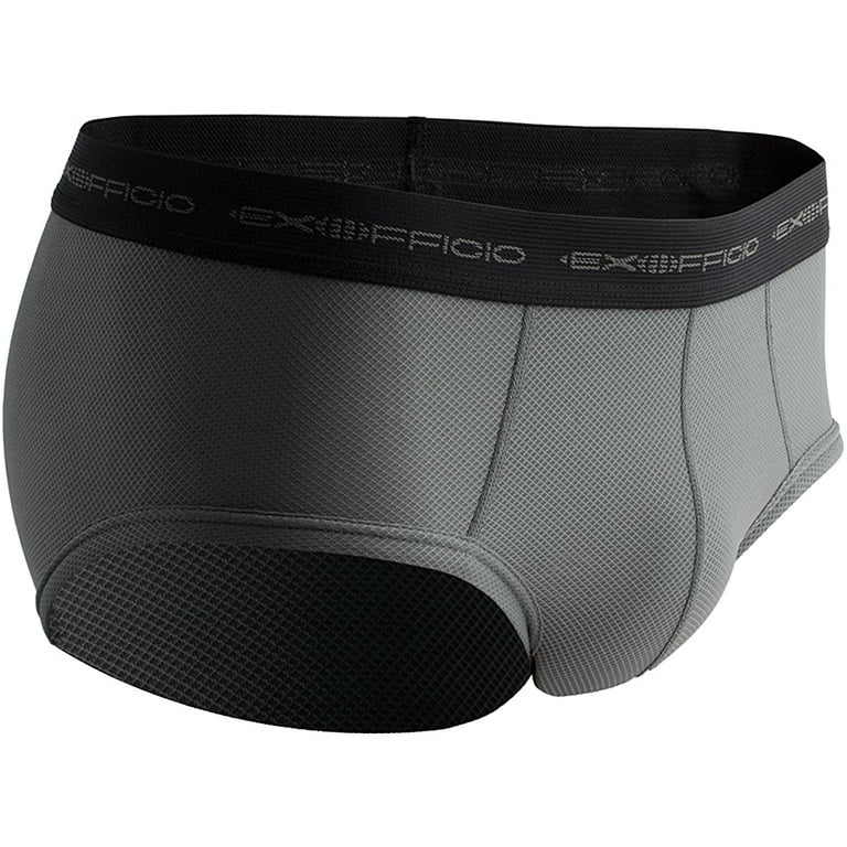 ExOfficio Men's Give-N-Go Flyless Brief, Charcoal, X-Large 