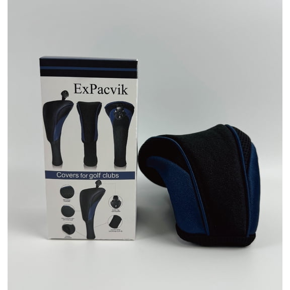 ExPacvik Covers for golf clubs,Golf Club Head Covers for Fairway Long Neck Mesh Sports Fan Golf Club Headcovers Set with Interchangeable No