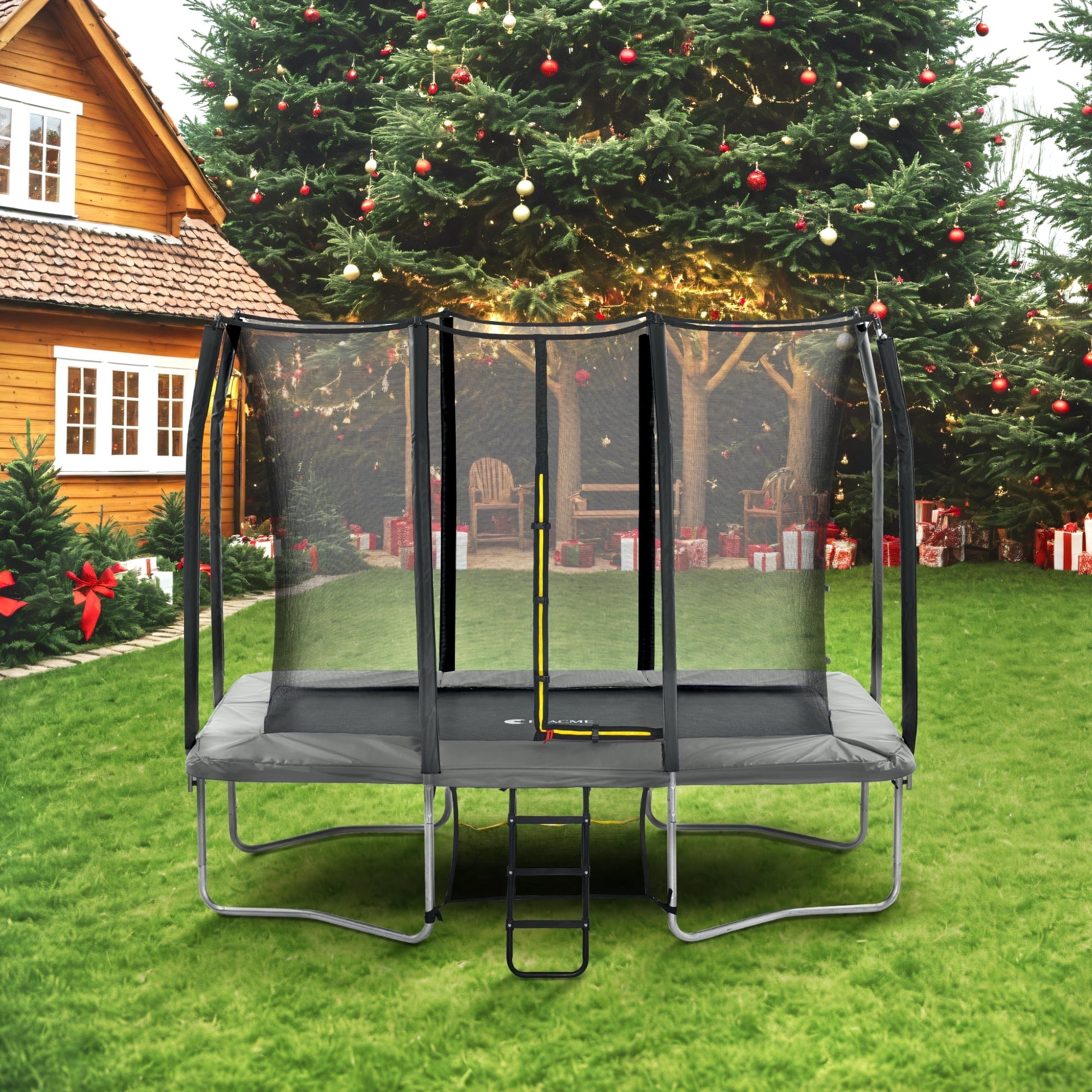 Trampoline Outdoor Exacme 7x10ft Rectangle Trampoline Double