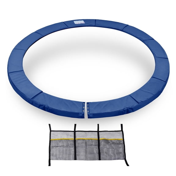 Exacme Premium Thick Round Trampoline Pad with Opening, 12 Foot Safety Spring Cover Replacement (Blue)