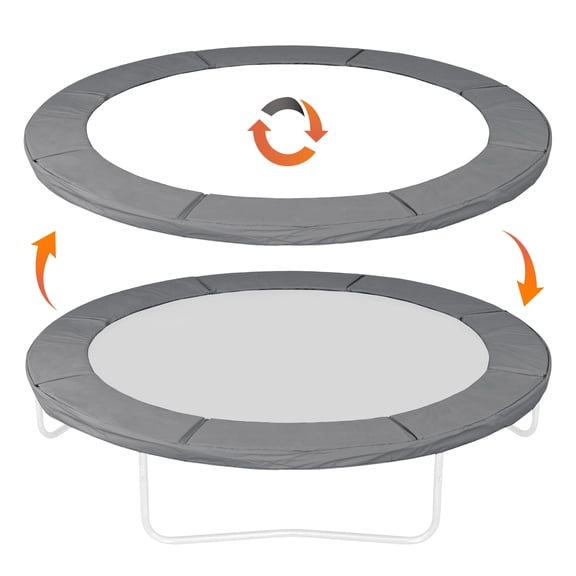 Exacme Upgraded Double-Sided Trampoline Pad 8 10 12 14 15 16ft, Replacement Safety Spring Cover, Waterproof Tear-Resistant