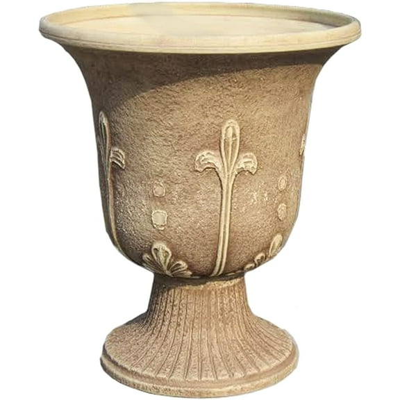 Exaco FM-0071 Sandstone Modena Urn Washed Finish, 18" in H x 16" in W