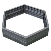 Exaco Hexagonal Raised Garden Bed Planter, 37.5" x 10", 52-gallon capacity