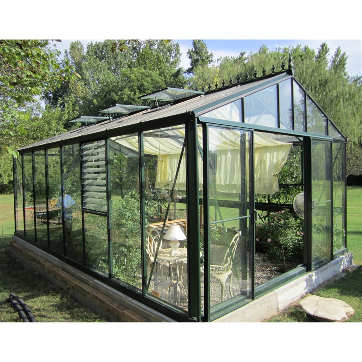 Exaco Large Royal Victorian VI 19'11" x 12'7" x 9'2" A-Frame Greenhouse, Large Size