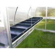 Exaco RIGA Shelf Planter Boxes Regular shelf with Black Trays