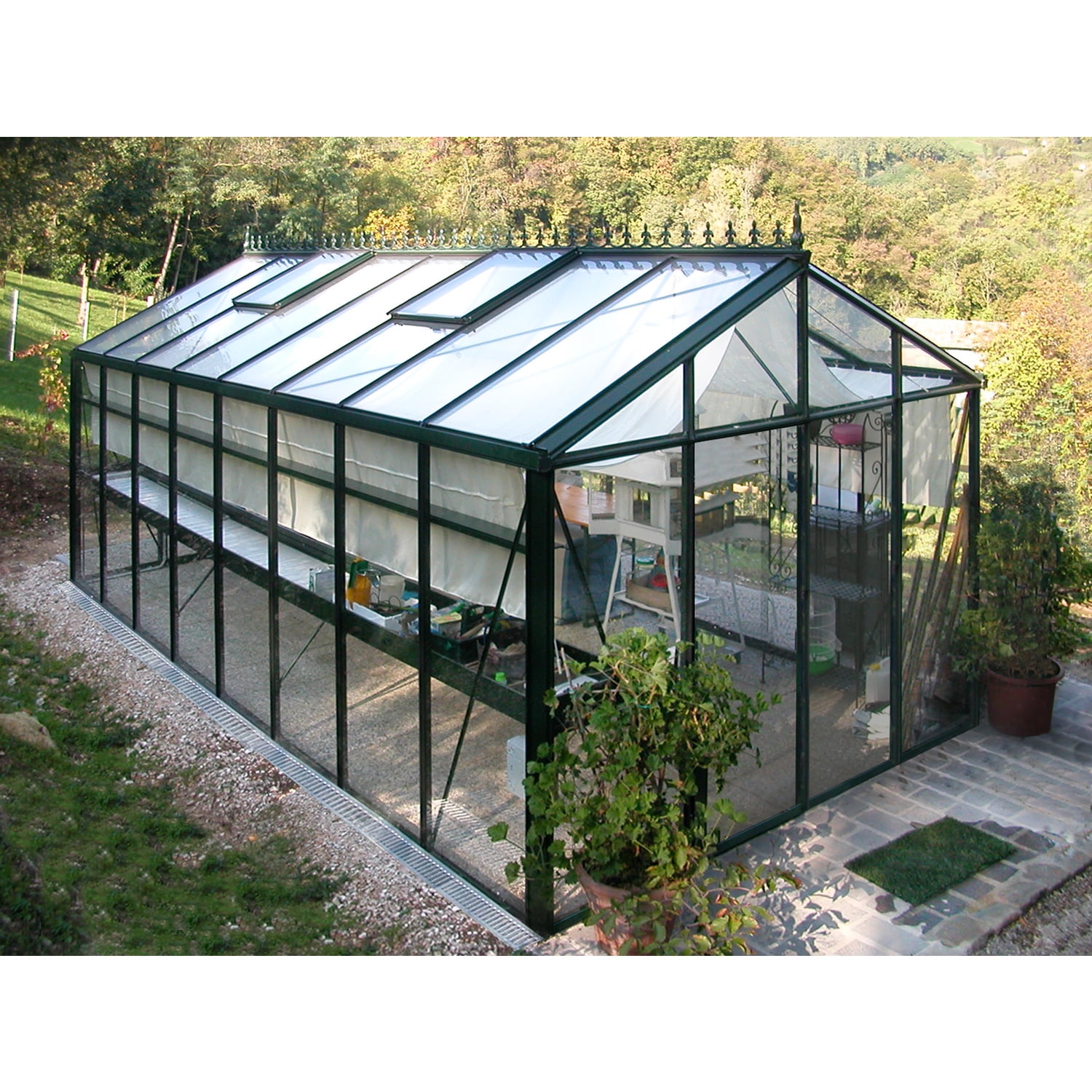 Exaco Royal Victorian VI 36 Black Glass Greenhouse