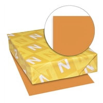 Exact Brights Paper, 20lb, 8.5 X 11, Bright Orange, 500/ream | Bundle of 5