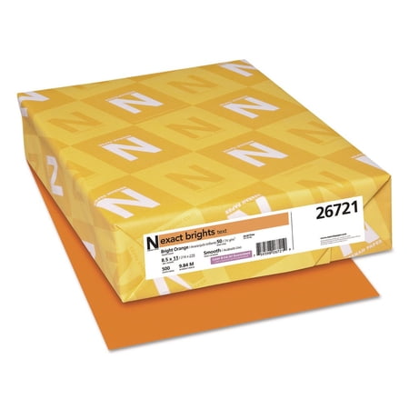 Exact Color Copy Paper, 8-1/2 x 11 Inches, 20 lbs, Bright Orange, 500 Sheets