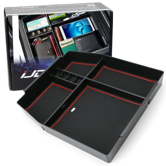 Exact Fit Center Console Organizer Compartment Box w/Inside Mats For 2015-20 13th Gen Ford F-150