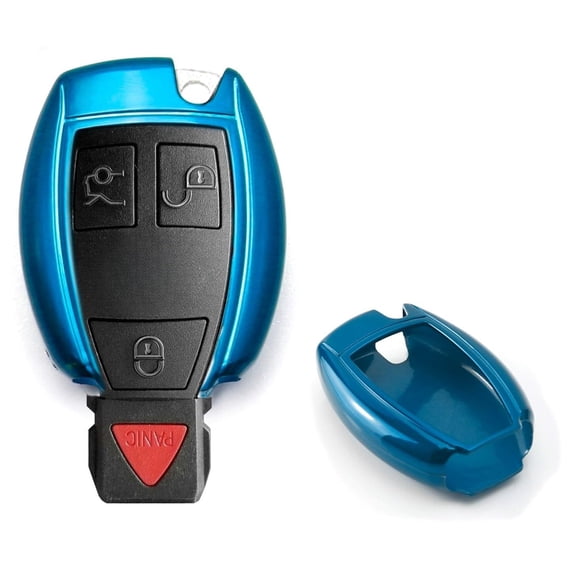 Exact Fit Gloss Blue Remote Smart Key Fob Shell For Mercedes C E S M CLS CLK GLK GL Class, etc