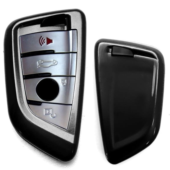Exact Fit Gloss Metallic Black Smart Remote Key Fob Shell For BMW X1 X4 X5 X6, 5 Series, 7 Series; For Toyota Supra