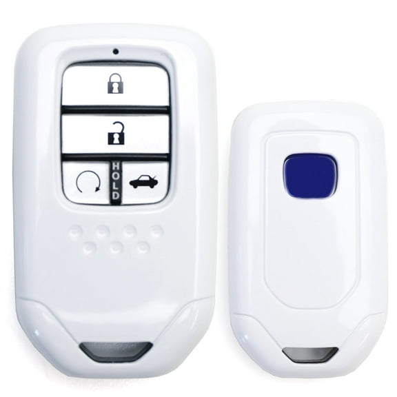 Exact Fit Gloss Metallic Pearl White Smart Remote Key Fob Shell For Honda Accord Civic Crosstour HRV FIT Odyssey, etc
