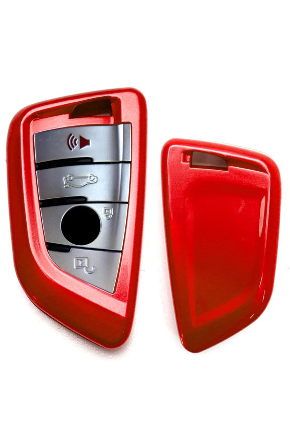 Exact Fit Gloss Metallic Red Smart Remote Key Fob Shell For BMW X1 X4 X5 X6, 5 Series, 7 Series; For Toyota Supra