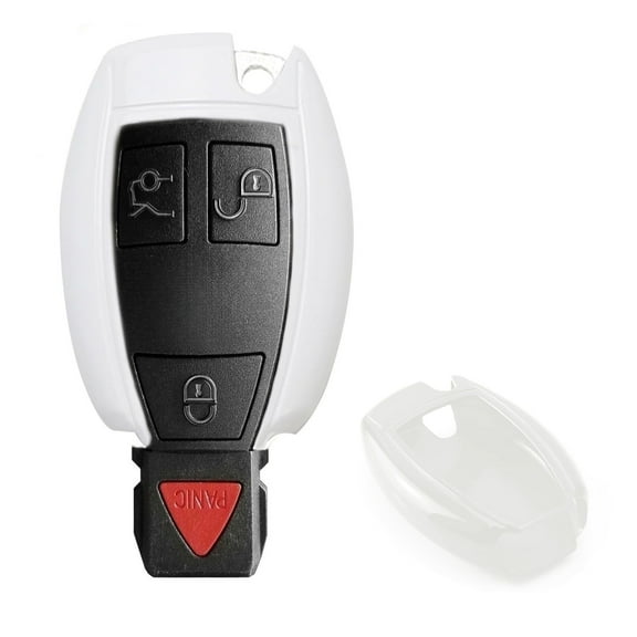 Exact Fit Gloss White Remote Smart Key Fob Shell For Mercedes C E S M CLS CLK GLK GL Class, etc