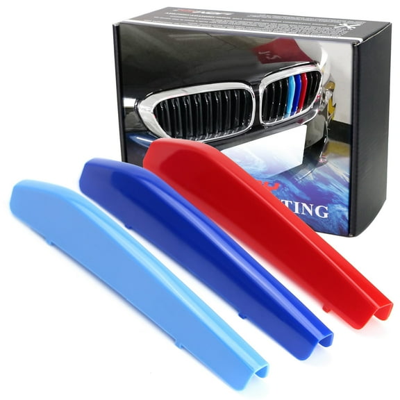 Exact Fit M-Color Grille Insert Trims For 2017-2020 BMW G30/G31 5 Series 520i 530i 540i 550i etc w/Standard 9-Beam Kidney Grille