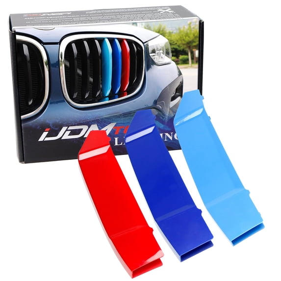 Exact Fit M-Color Grille Insert Trims For 2022-up BMW LCI G01 X3 w/Standard Kidney Grille (7-Beam ONLY)