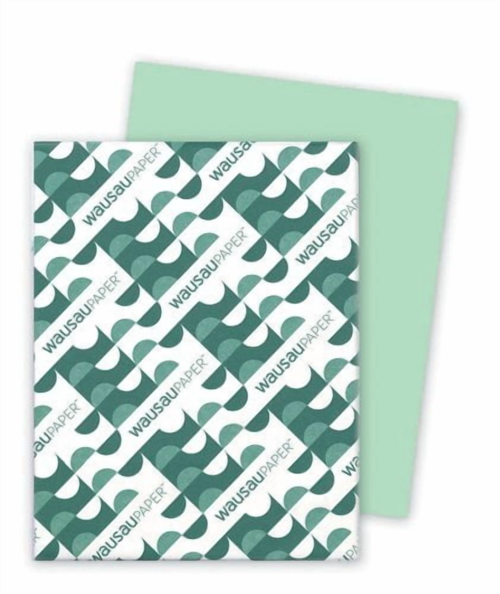 Neenah Paper 49561 110 lbs. Index Weight 8.5 in. x 11 in. Exact Index Card Stock - Green (250/Pack)