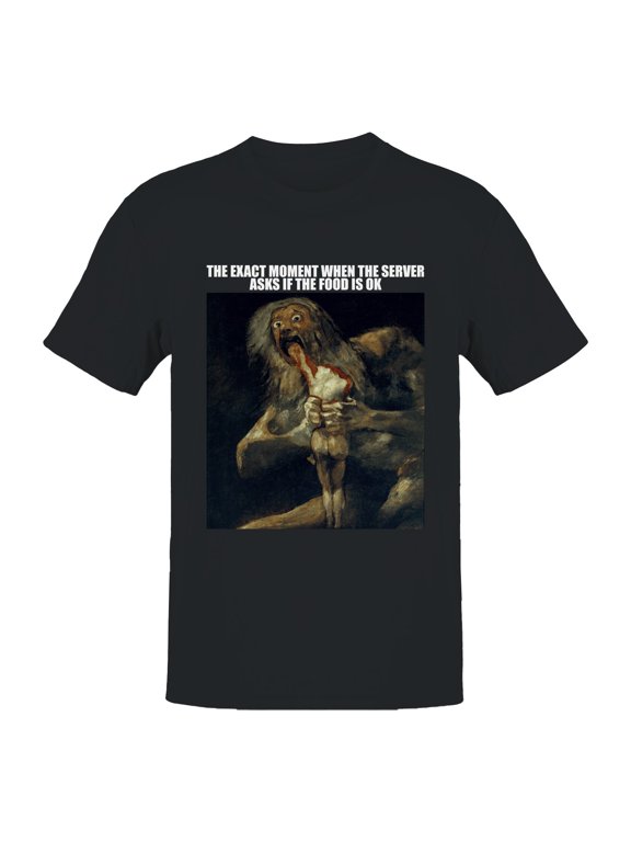 Exact Moment Server Asks About Food Men's T-shirt