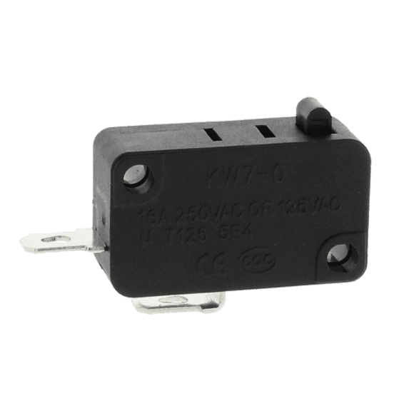 Microwave Universal Door Switch, 2 Wire, 3/16" Male Terminals, 15 Amp, 28QBP0497