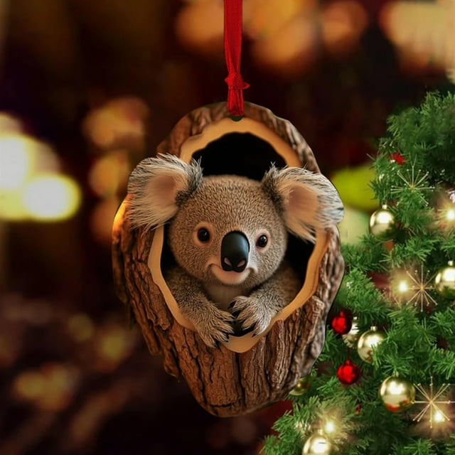 ExactEdge Hangs Animal Christmas Decorations Cute Owl And Raccoon exactedge-hangs-animal-christmas-decorations-cute-owl-and-raccoon