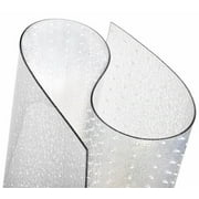 ExactMade Clear Carpet Runner, 24 x 36 Inch, USA Made, Safe, 2mm Thick Cleated Vinyl, Floor Protector