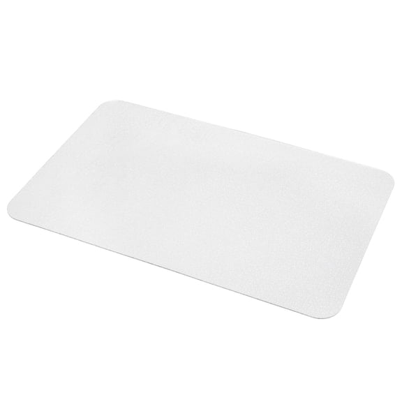 ExactMade - Clear Placemats Set of 4, USA Made, Safe, 12 x 18 Inch Rectangle, 2mm Thick Clear Pebble Textured Vinyl, Clear Table Place Mats, Placemat Sets, Wipe Clean Placemats