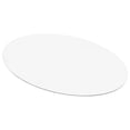 thumbnail image 1 of ExactMade - Clear Placemats Single Mat, USA Made, Safe, 13 x 19 Inch Oval, 2mm Thick Ultra Clear Smooth Vinyl, Transparent Placemats, Protective Mat, Plastic Craft Mat, 1 of 10
