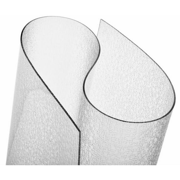 ExactMade Clear Table Protector, 32 Inch Round, USA Made, Safe, 2mm Thick Pebble Textured Vinyl, Table Protector