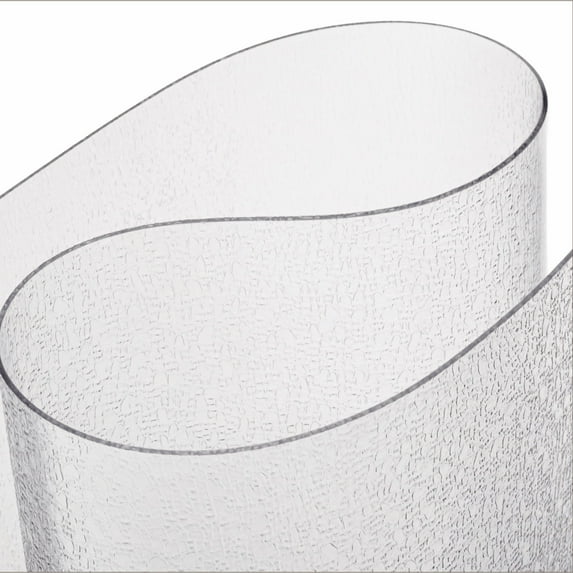ExactMade Clear Table Protector, 32 x 63 Inch, USA Made, Safe, 2mm Thick Pebble Textured Vinyl, Custom Table Cover