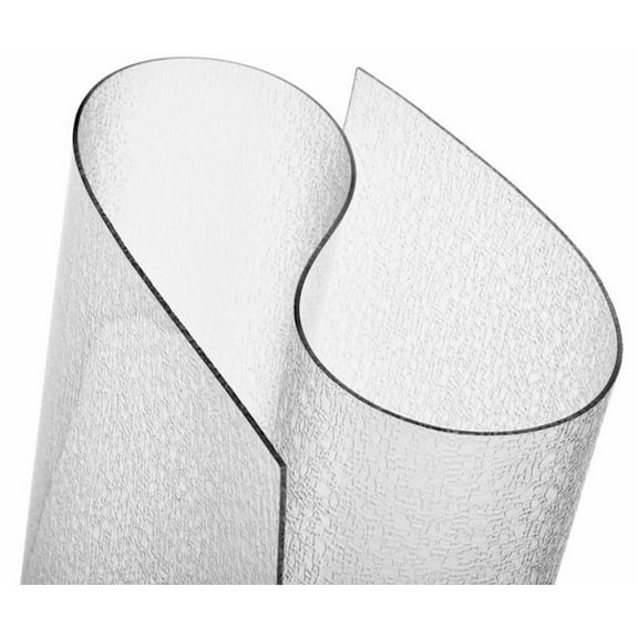 ExactMade Clear Table Protector, 40 Inch Round, USA Made, Safe, 2mm Thick Pebble Textured Vinyl, Table Cover