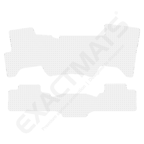 ExactMats - Premium Clear Overlay Floor Mats, Made In USA - Fits Chevrolet Silverado 1500 2014-2018 / 1 Uni-Front & 1 Uni-Rear Mats