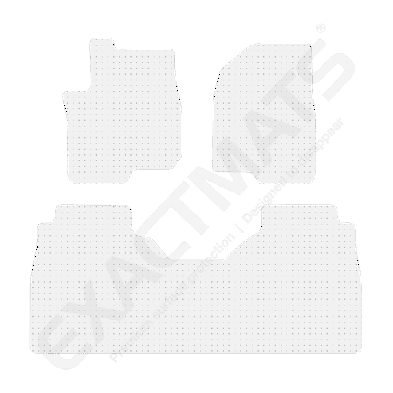 ExactMats - Premium Clear Overlay Floor Mats, Made In USA - Fits Chevrolet Silverado 1500 2019-2024 / Crew Cab / 2 Front & Uni-Rear Mats