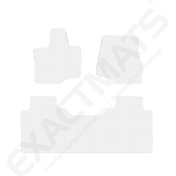 ExactMats - Premium Clear Overlay Floor Mats, Made In USA - Fits Ford F-150 2021-2024 / SuperCab / 2 Front & Uni-Rear Mats