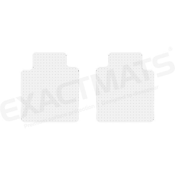 ExactMats - Premium Clear Overlay Floor Mats, Made In USA - Fits Ford F-250/F-350 2017-2022 / SuperCrew / 2 Rear Mats