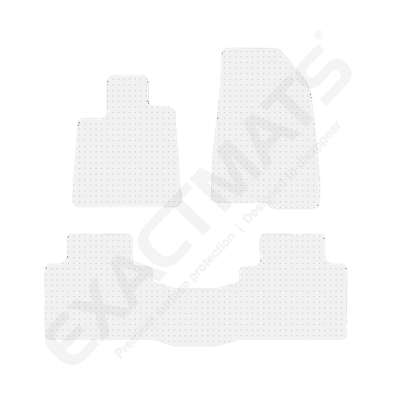 ExactMats - Premium Clear Overlay Floor Mats, Made In USA - Fits Honda Accord 2018-2022 / 2 Front & Uni-Rear Mats