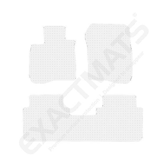 ExactMats - Premium Clear Overlay Floor Mats, Made In USA - Fits Honda CR-V 2017-2022 / 2 Front & Uni-Rear Mats