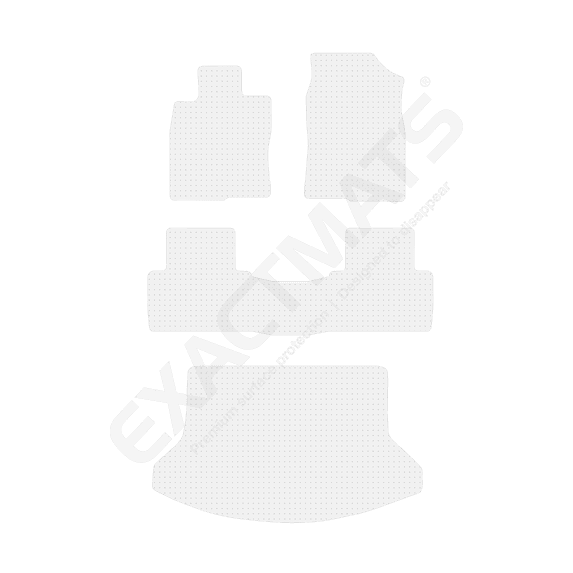 ExactMats - Premium Clear Overlay Floor Mats, Made In USA - Fits Honda Civic 2016-2021 / Coupe / 2 Front, Uni-Rear & Cargo (Seats Up) Trunk Mats